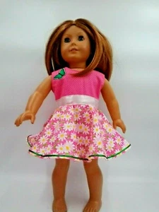Vestido de verano Daisy se adapta a la ropa de muñeca American Girl de 18 - Imagen 1 de 5