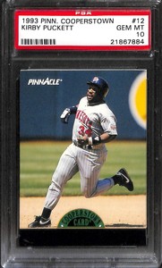 1993 PINNACLE COOPERSTOWN #12 KIRBY PUCKETT PSA 10 21867884