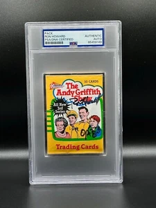 Rare RON HOWARD Signed Andy Griffith Show Wax Pack OPIE Auto PSA Trading Cards - Picture 1 of 6