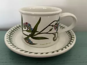 Portmeirion China Botanischer Garten Botanische Blumentasse Untertasse Vergiss mich nicht - Bild 1 von 3