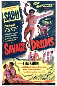 16mm Savage Drums (1951) Abenteuer s/w Spielfilm. - Bild 1 von 14