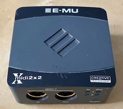 CREATIVE EM-U XMIDI 2X2 USB MIDI Interface Studio Recording Equipment EM8750 - Image 1 of 4