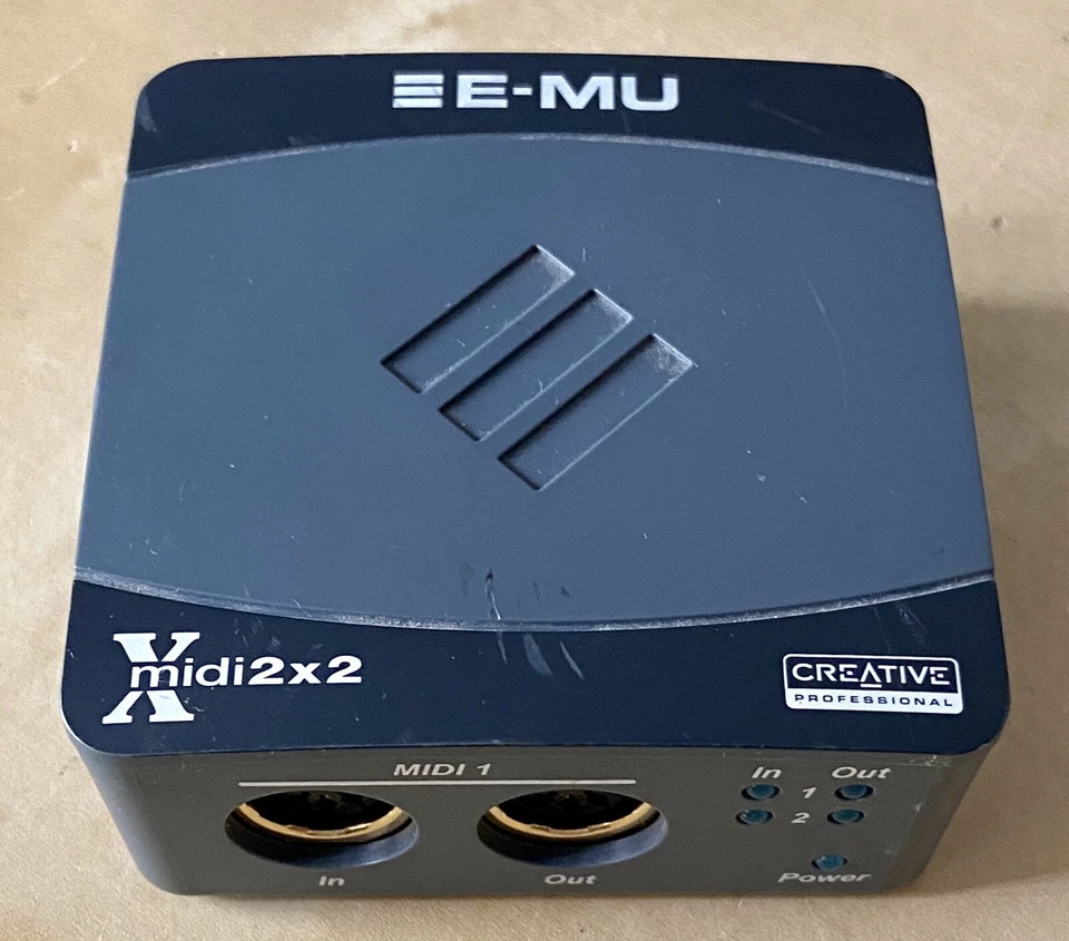 CREATIVE EM-U XMIDI 2X2 USB MIDI Interface Studio Recording Equipment EM8750 - Image 1 of 4