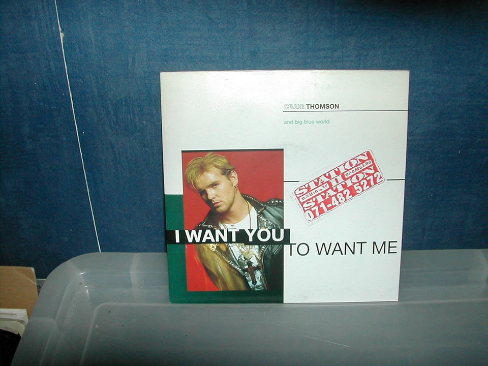 Craig Thomson-I want you to want me 7" P/S 1990 - Image 1 of 1