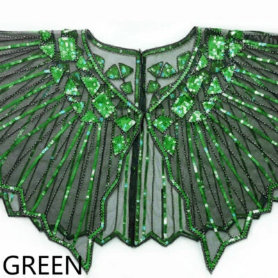 Damas Top Malla Envoltura Bolero Lentejuelas Brillo Capa Chal Abrigo Chaqueta Noche Fiesta Foto 1 de 4