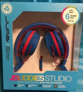 JBuddies Studio kabelgebundene Kinderkopfhörer - blau/rot - Bild 1 von 1