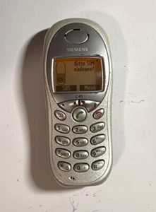 Siemens C45 in silber-grau Geprüft, Händler, Volle Funktion, Bitte Lesen - Bild 1 von 2