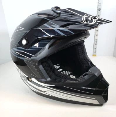 ANSWER A13 Nova Syncron #454541 Black White Helmet Open Box with Storage Bag XL - Image 1 of 4