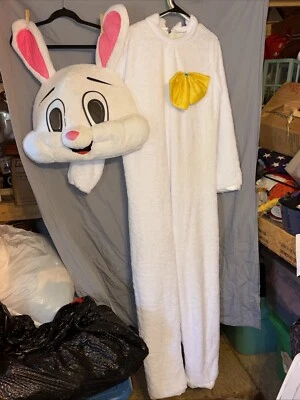 Easter Bunny Costume Deluxe Plush Adult Unisex Fun For Easter - Image 1 of 4