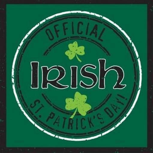 St Patrick's Day Officially Irish Plastic Banquet Tablecloth 54" x 102" Supplies - Image 1 of 1