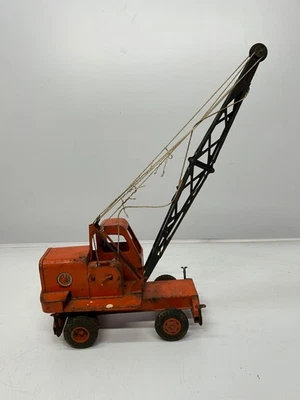 Antigo modelo Doepke brinquedos unidade guindaste e pá brinquedo de aço prensado sem lança como está - Imagem 1 de 4