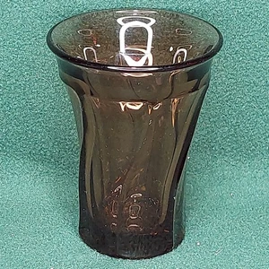 Fostoria Jamestown Smoked Brown 10oz Glass Tumbler 5" tall amber drinking glass - Picture 1 of 13