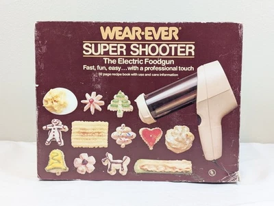 Винтажный электрический пищевой пистолет/пресс для печенья WEAR-EVER Super Shooter 70123 проверенная работа - Изображение 1 из 4