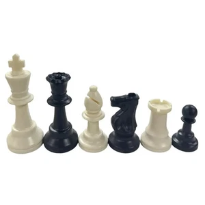 CLUB COMBO: Chess Set w/ Vinyl Board - Tournament Standard - Picture 1 of 4