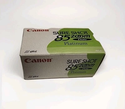 New - Rare Vintage Canon Sure Shot 85 Zoom Date 35mm SLR Film Camera (UNUSED) - Image 1 of 2