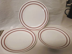 Lote de 3 platos Corelle Classic Café granate rojo oscuro 10 1/4" - Imagen 1 de 2