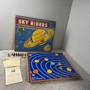 1940 SKY RIDERS Parker Brothers Board Game Warren Ordway COMPLETE minus 1 Pawn - Picture 1 of 15