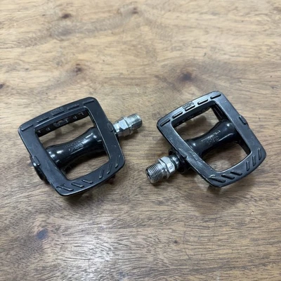 MKS GR-9 Negro Clásico Bicicleta Pedales Pista Engranaje Fijo Plataforma Carretera Hecho en Japón Foto 1 de 4