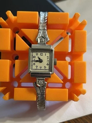 Vintage Blancpain 14K White Gold Ladies Art Deco Watch 17 Jewel - Image 1 of 4