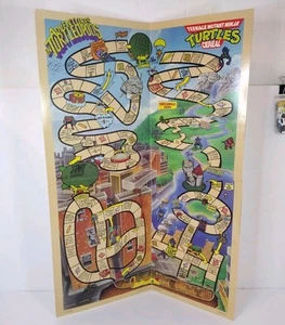 1989 Teenage Mutant Ninja Turtles Turtleopolis Cereal Cut Out Board Game Mail In - Picture 1 of 12