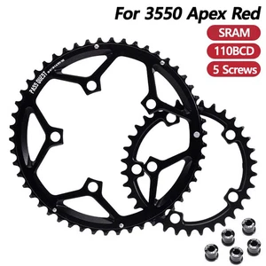 Plato 110 BCD 5 pernos para rueda de cadena roja Sram 3550 Apex - Imagen 1 de 34