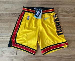 Atlanta Hawks Authentic Nike 75th Anniversary Retro Shorts Mens 34 Medium NWT - Picture 1 of 13