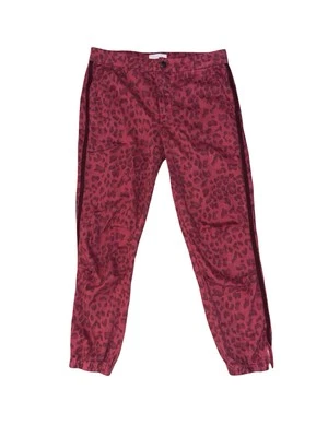 Pantalones de viaje informales Sundry para mujer con estampado de guepardo rojo Goji talla 27 usados en excelente estado Foto 1 de 4
