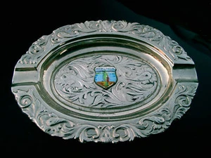  7 HOLLAND METAL ASHTRAYS CAMPBELL RIVER,BC & SALZBURG - Picture 1 of 6