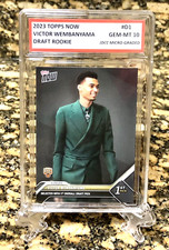 VICTOR WEMBANYAMA 2022 TOPPS NOW Graded GEM-MT 10 #1 DRAFT PICK ROOKIE CARD #D1