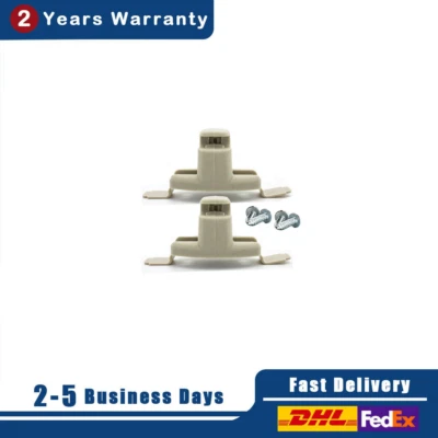 2x Sun Visor Clip Holder Bracket Beige Fit BMW E46 323i 323Ci 325i Ci Xi M3 New - Image 1 of 4