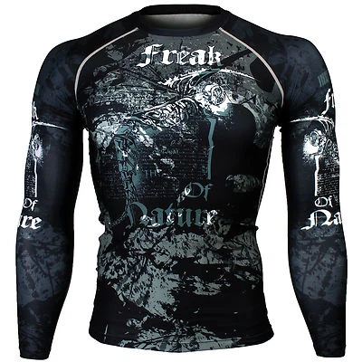 BTOPERFORM [FX-165] Skin Tight Compression Rash guard Under Base layer Gym MMA - Image 1 of 4