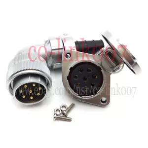 WF28,8 Pin Wasserdichter Stecker Industrie Luftfahrt Hochspannung Netzstecker IP67 - Bild 1 von 5