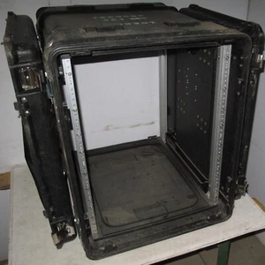  Estuche de equipo electrónico de montaje en rack 14U 19x24 ECS compuesto para montaje en choque negro - Imagen 1 de 12