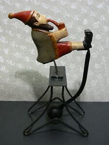 Vintage Elf / Gnome Skyhook Swinging Balance Toy 15" High.