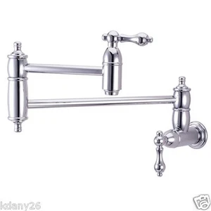 Classic Traditional Restoration Kitchen Faucet Pot Filler Polished Chrome Modern - Picture 1 of 5