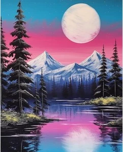 Scenery Paint by Numbers Kit for Adults Paint by Number Kits for Kids on Canvas - Picture 1 of 8