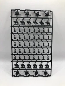 Vtg 1998 RISK Intact Sheet of Military Miniature Pieces Black Parker Brothers - Picture 1 of 3