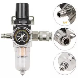 1/4" Druckluft Filter Druckminderer Wasserabscheider Ölabscheider Für Kompressor - Bild 1 von 11
