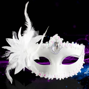 New Glitter Masquerade Mask Ball Party Fancy Dress Black Gold Silver Blue Pi - - Picture 1 of 21