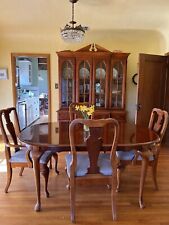 American Drew Cherry Dining Set/Table/Chairs/China Cabinet