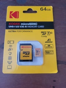 64GB Kodak micro SDXC Memory Card - Picture 1 of 2