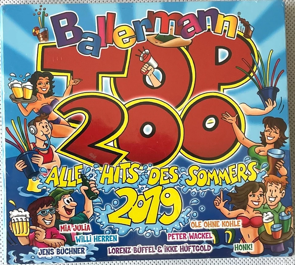 Ballermann Top 200 Alle Hits des Sommers 2019 - 3er CD Box -  CD - Neu OVP - Bild 1 von 2