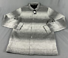 Travis Mathew Towner Shirt Jacket Large Gray Striped NWT MSRP $160