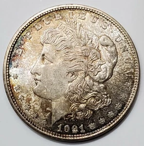 Dólar de plata Morgan 1921-D de Estados Unidos - $1 - Imagen 1 de 12