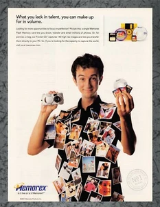 Memorex Flash Memory Card Pictures 2001 Print Ad Art - Picture 1 of 1