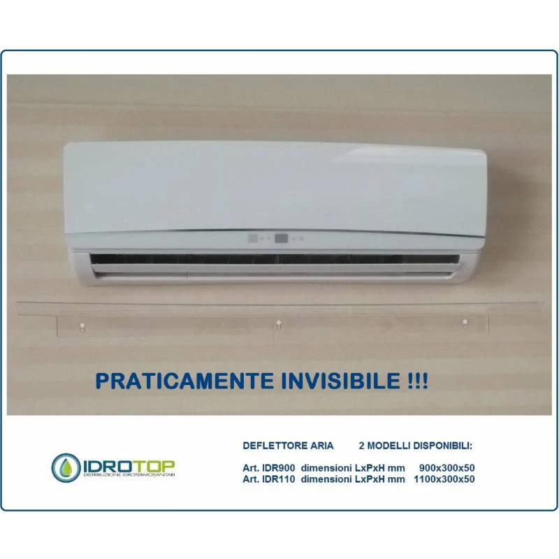 OFFERTA di N.3 DEFLETTORI aria condizionatori IDR 900 cm 90 in plexiglass per - Immagine 1 di 4