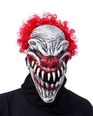 Zagone Last Laugh Evil Clown Jester Mask Adult Unisex Halloween Costume MD1006 - Image 1 of 4