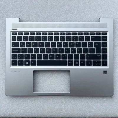 Laptop for HP ProBook 440 G6 445 G7 Latin LA Keyboard Palmrest Cover Backlit - Image 1 of 4