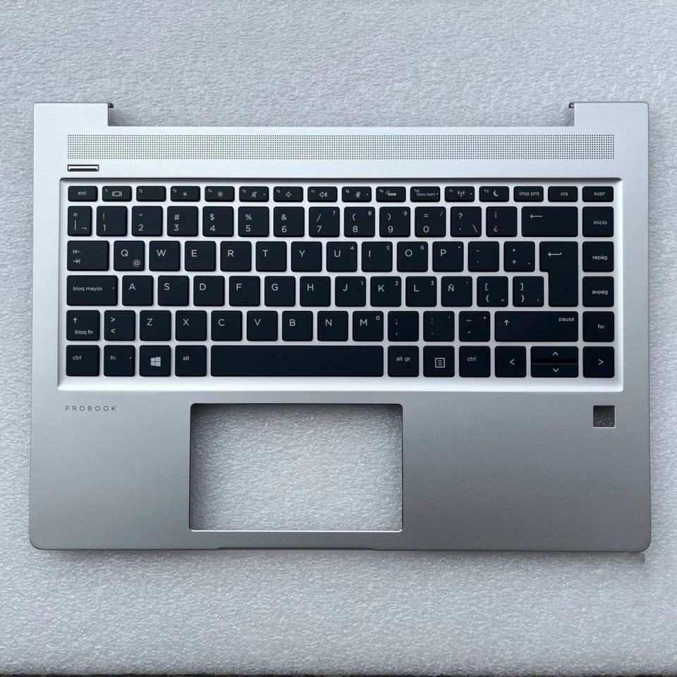 Laptop for HP ProBook 440 G6 445 G7 Latin LA Keyboard Palmrest Cover Backlit - Image 1 of 4