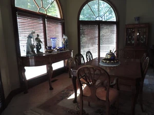 IRWIN Vintage 1940's Dinning Room Suite. China Cabinet, Buffet,Table & Chairs - Picture 1 of 12